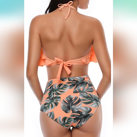 Womens Bikini Ruffle Top Large - Picture 4 of 4